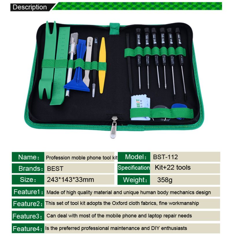 BEST-BST-112-22-In-1-Professional-Mobile-Phone-PC-Repair-Kit-Set-Opening-Pry-tool-Screwdriver-Set-1353237