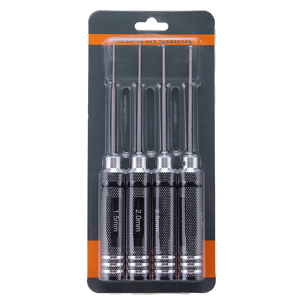 Drillpro-4pcs-H15202530mm-HSS-Ball-Screwdrivers-Tool-Kit-Black-Repair-Tool-Set-1362203