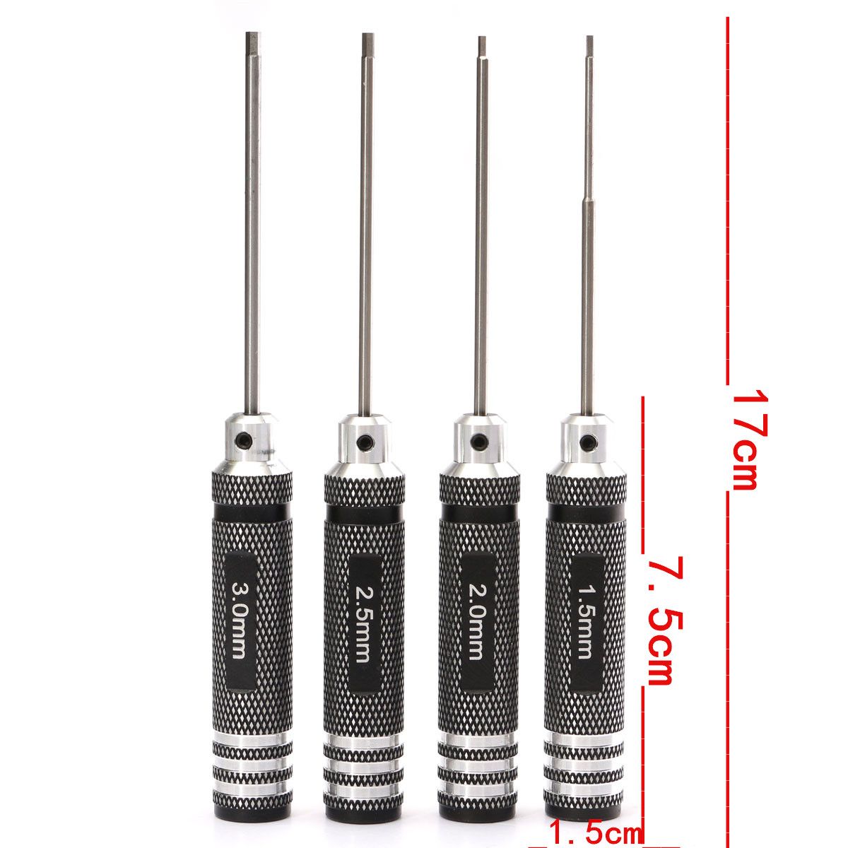 Drillpro-4pcs-Hex-Screwdriver-Tool-Kit-15202530mm-Black-Repair-Tool-Set-984361