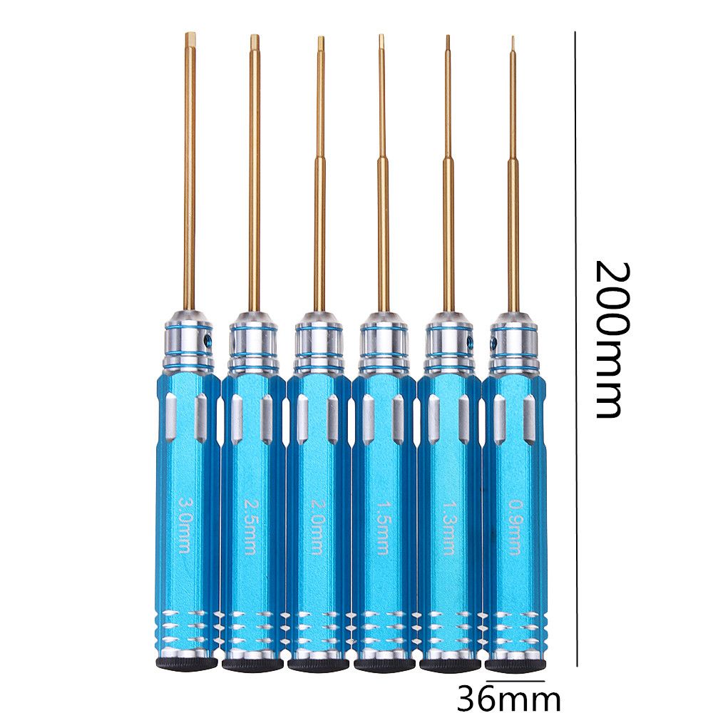 Drillpro-6pcs-0913152253mm-Allen-Driver-HSS-Titanium-Coated-Screwdrivers-Repair-Tool-Kit-1361085