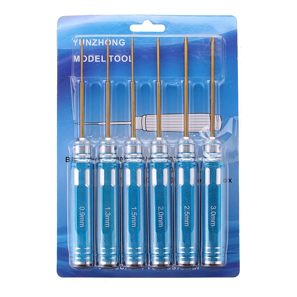 Drillpro-6pcs-0913152253mm-Allen-Driver-HSS-Titanium-Coated-Screwdrivers-Repair-Tool-Kit-1361085