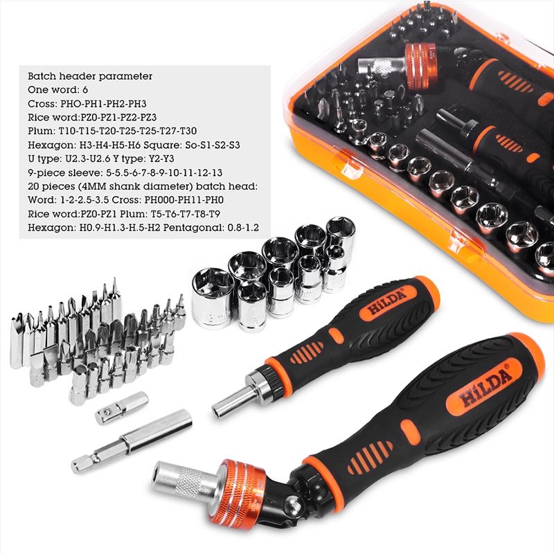 HILDAreg-43-In-1-Precision-Ratcheting-Screwdriver-Set-Magnetic-Screwdrivers-Set-Electronics-Repair-T-1533832