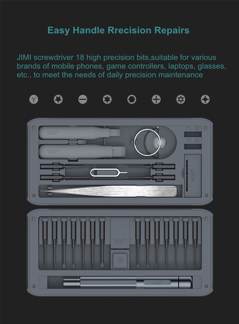 JIMI-26-IN-1-Multi-purpose-Precision-Screwdrivers-Kit-Repair-Tool-DIY-Screw-Driver-Set-w-Tweezers-1417300