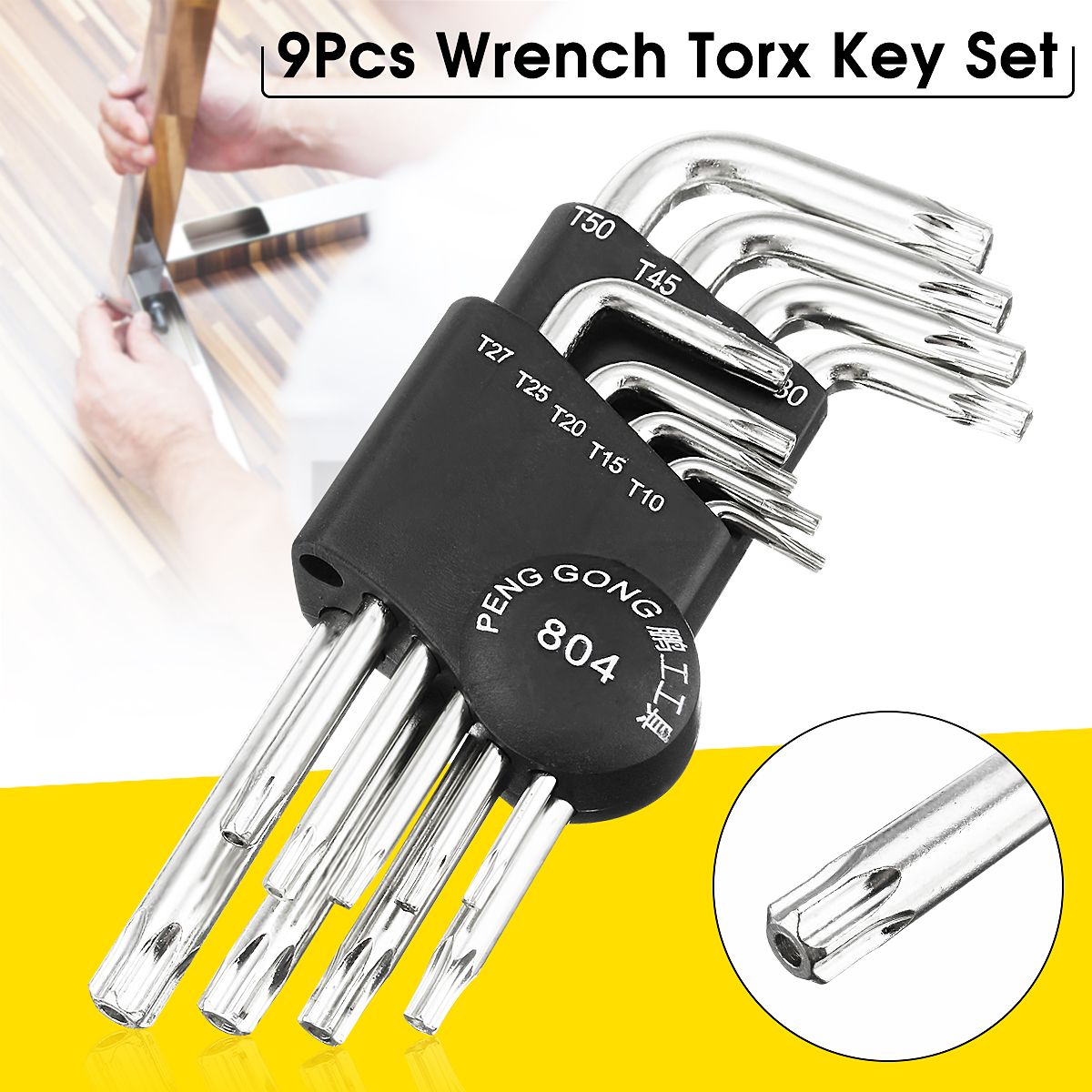 PENGGONG-804-9pcs-Torx-Hex-Wrench-Screwdriver-Star-Key-L-Wrench-Set-1296787