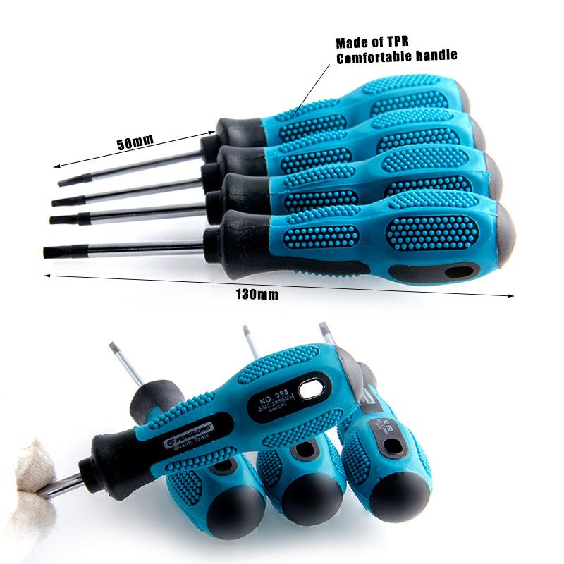 PENGGONG-Triangle-Magnetic-Screwdriver-Set-Home-Repair-Tool-Kit-Hand-Tool-18202330mm-CR-V-TPR-Handle-1390779