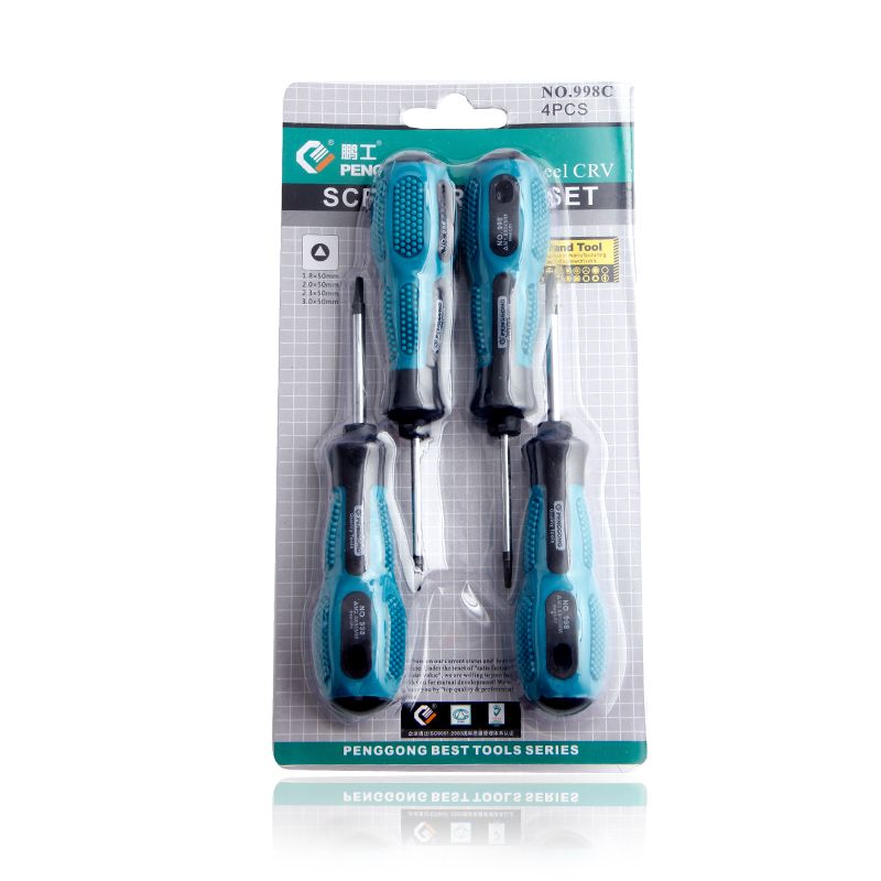 PENGGONG-Triangle-Magnetic-Screwdriver-Set-Home-Repair-Tool-Kit-Hand-Tool-18202330mm-CR-V-TPR-Handle-1390779