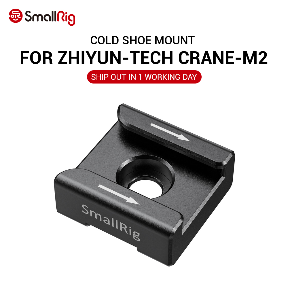 SmallRig-2437-DSLR-Camera-Clamp-Cold-Shoe-Mount-Adapter-for-Zhiyun-Tech-CRANE-M2-Gimbal-for-Micropho-1729328