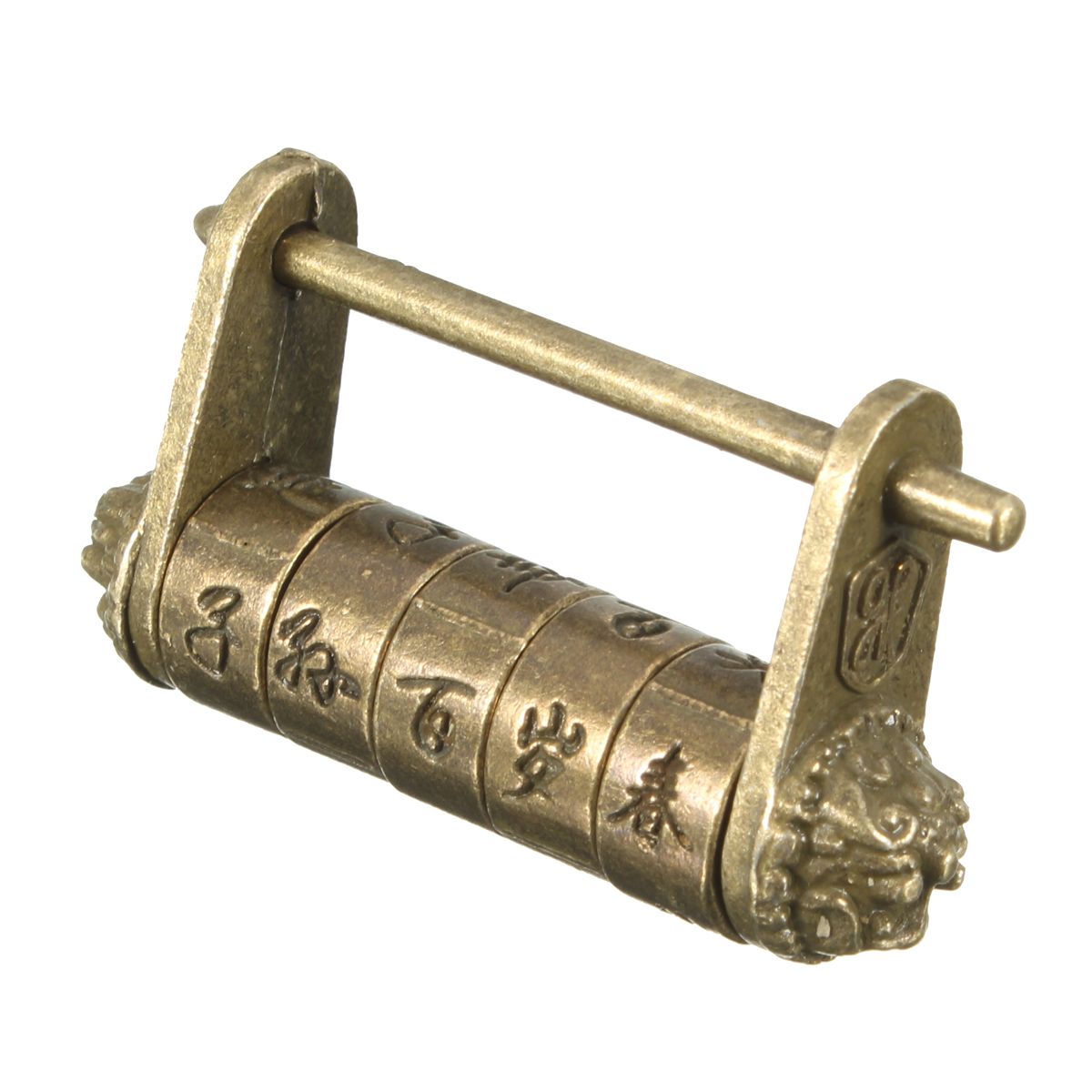 Chinese-Retro-Vintage-Old-Style-Lock-Password-Brass-Carved-Word-Padlock-1095203