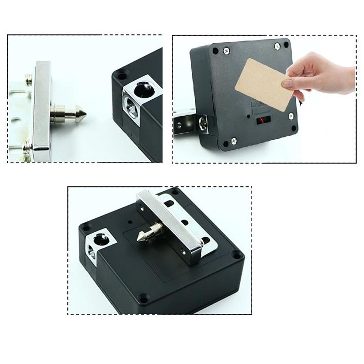 Electronic-Cabinet-Door-Drawer-Lock-Auto-Safety-Security-Punch-free-Home-Card-1402119