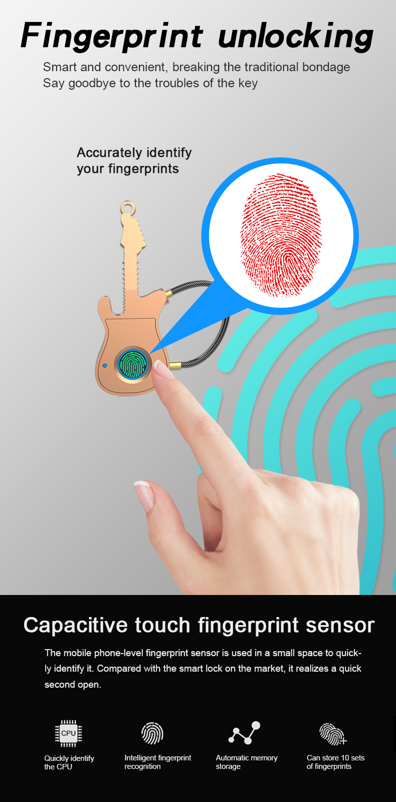 Fingerprint-Lock-Semiconductor-Smart-Bluetooth-Padlock-Fingerprint-Keyless-Guitar-Shape-Lock-for-War-1627640