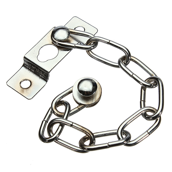 Front-Security-Door-Chain-Guard-Strong-Steel-Home-Safety-Nickle-Finish--4Screws-931332