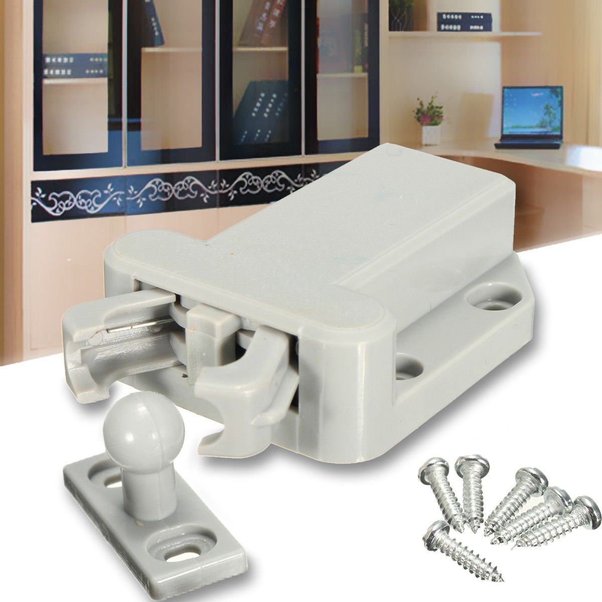 Push-To-Open-Beetles-Lock-Drawer-Cabinet-Latch-Catch-Touch-Release-Kitchen-Cupboard-1026642