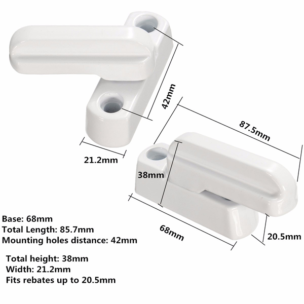 Zinc-Alloy-UPVC-Aluminum-Windows-Door-Sash-Jammers-Extra-Security-Swing-Lock-1020551