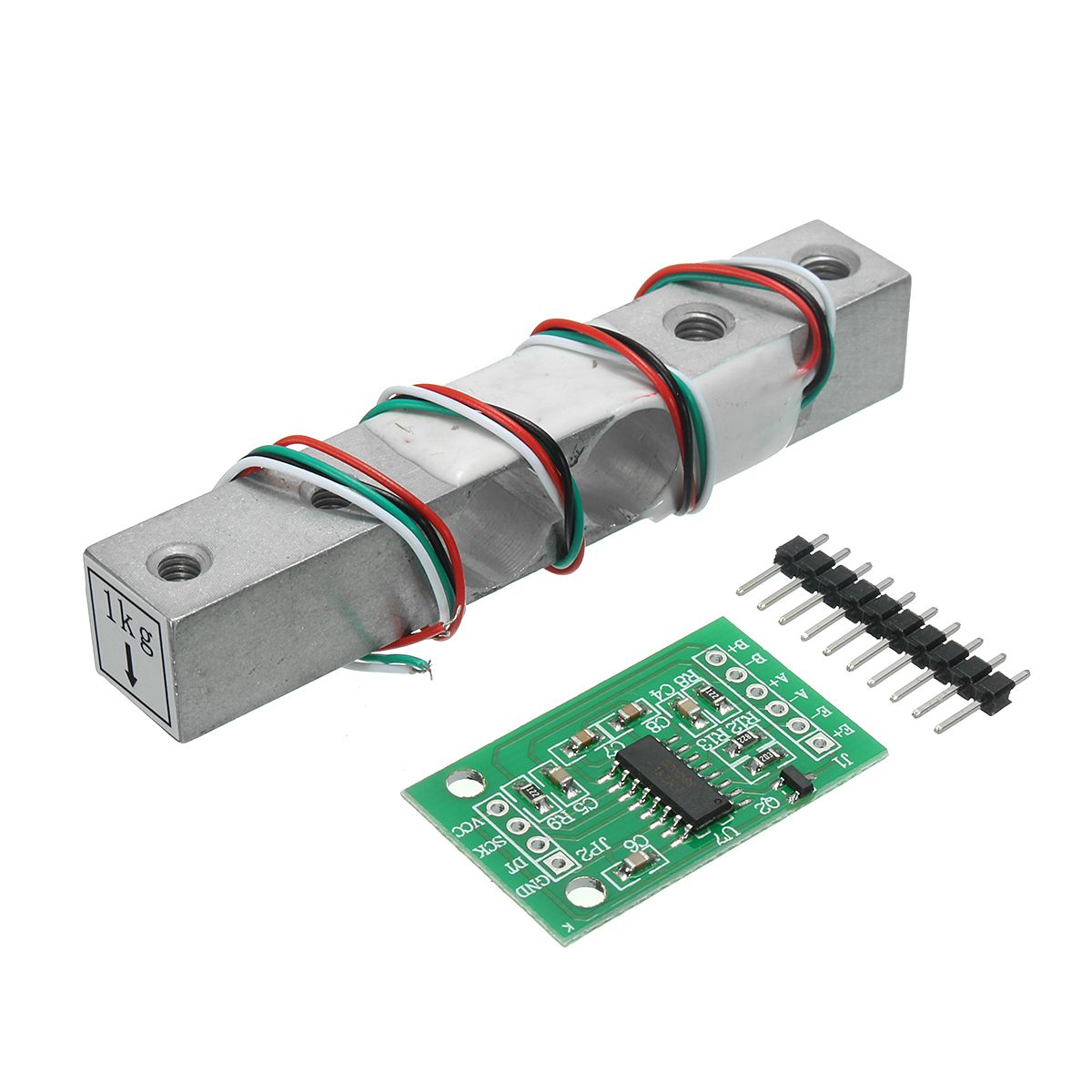 3pcs-HX711-24bit-AD-Module--1kg-Aluminum-Alloy-Scale-Weighing-Sensor-Load-Cell-Kit-1316019