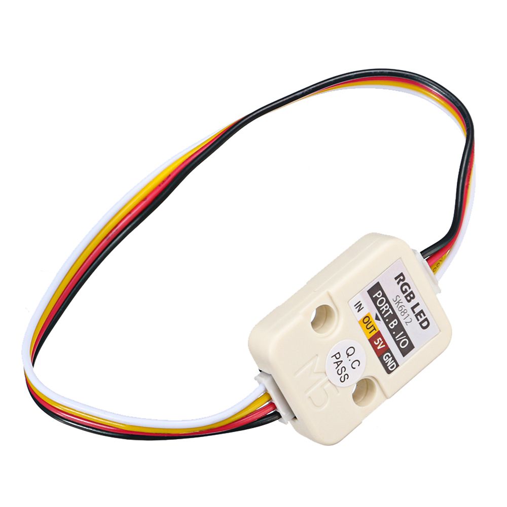 5pcs-RGB-LED-Module-Board-for-M5GO-Kit-STEM-DIY-Traffic-Light-Compatible-M5-Core-M5Stackreg-for-Ardu-1542662