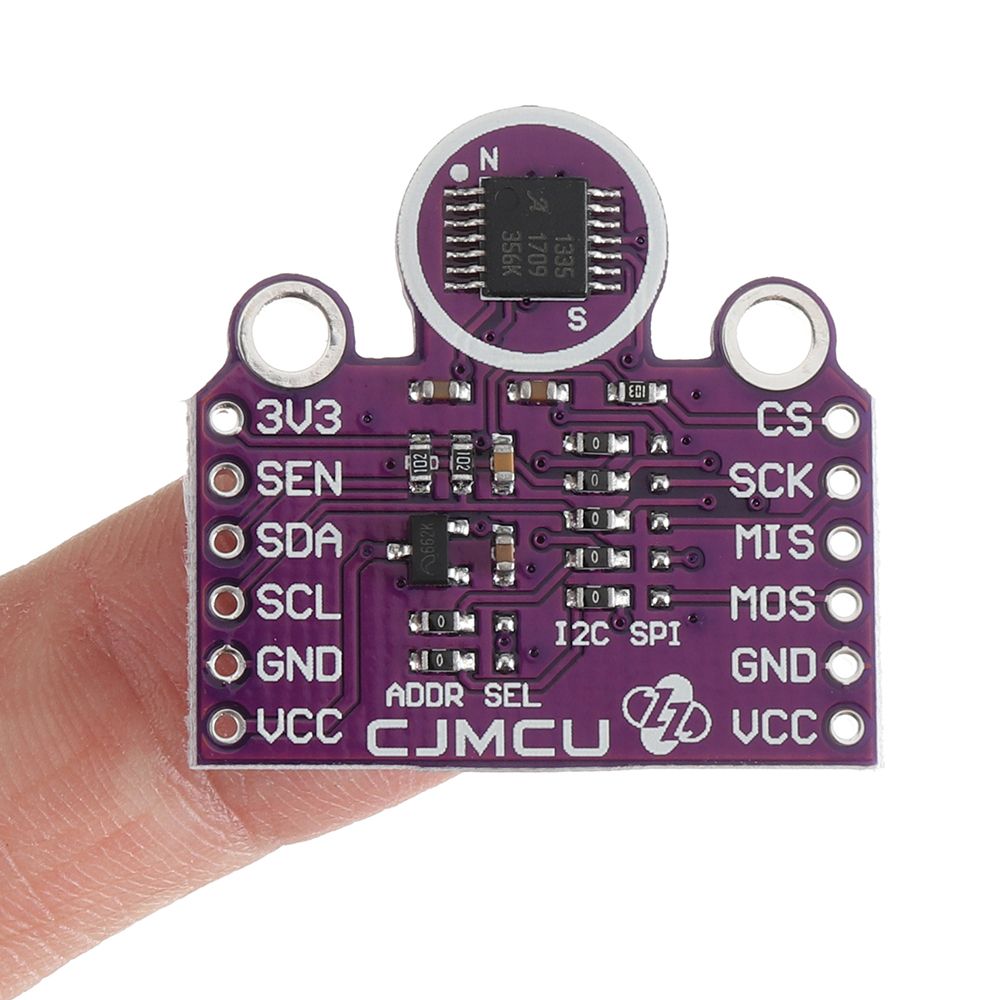 CJMCU-1335-Hall-Effect-360deg-Non-Contact-X-Y-Plane-Angle-Sensor-Module-33V5V-I2C-SPI-1316187