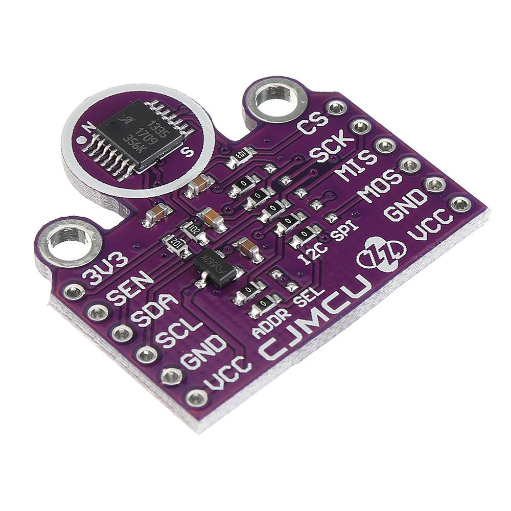 CJMCU-1335-Hall-Effect-360deg-Non-Contact-X-Y-Plane-Angle-Sensor-Module-33V5V-I2C-SPI-1316187