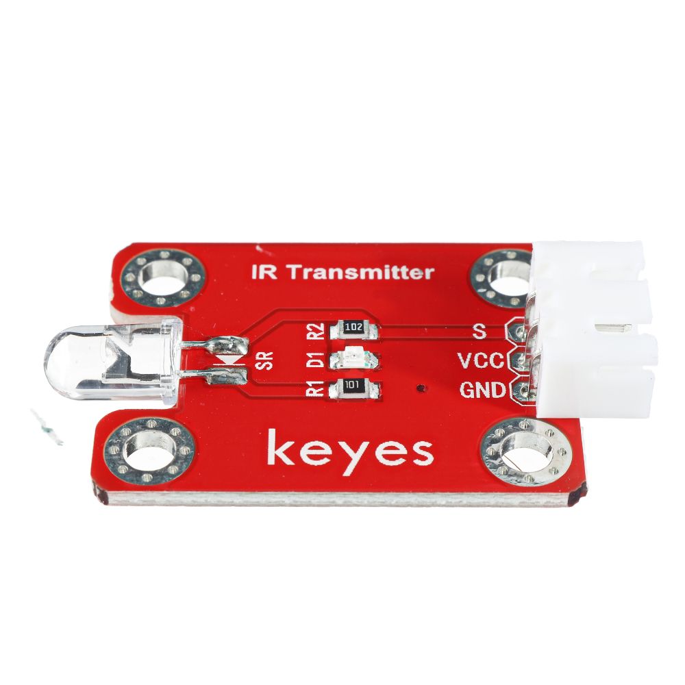 Keyes-Brick-Infrared-Emission-SensorPad-hole-Anti-reverse-Plug-White-Terminal-Digital-Signal-1733384