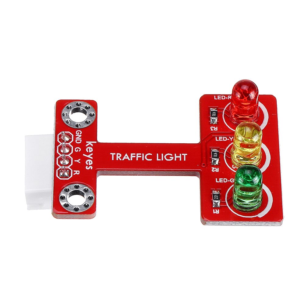 Keyes-Brick-LED-Emitting-Traffic-Light-Modulepad-hole-Anti-reverse-Plug-White-Terminal-1722830