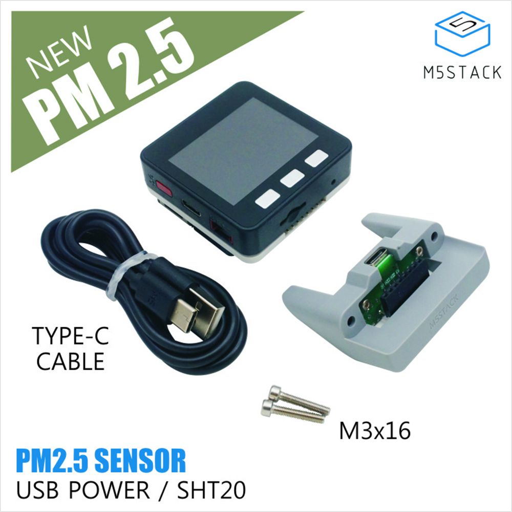 PM25-Sensor-Detector-USB-Power-SHT20-with-Black-Basic-Core-M5Stackreg-for-Arduino---products-that-wo-1525659