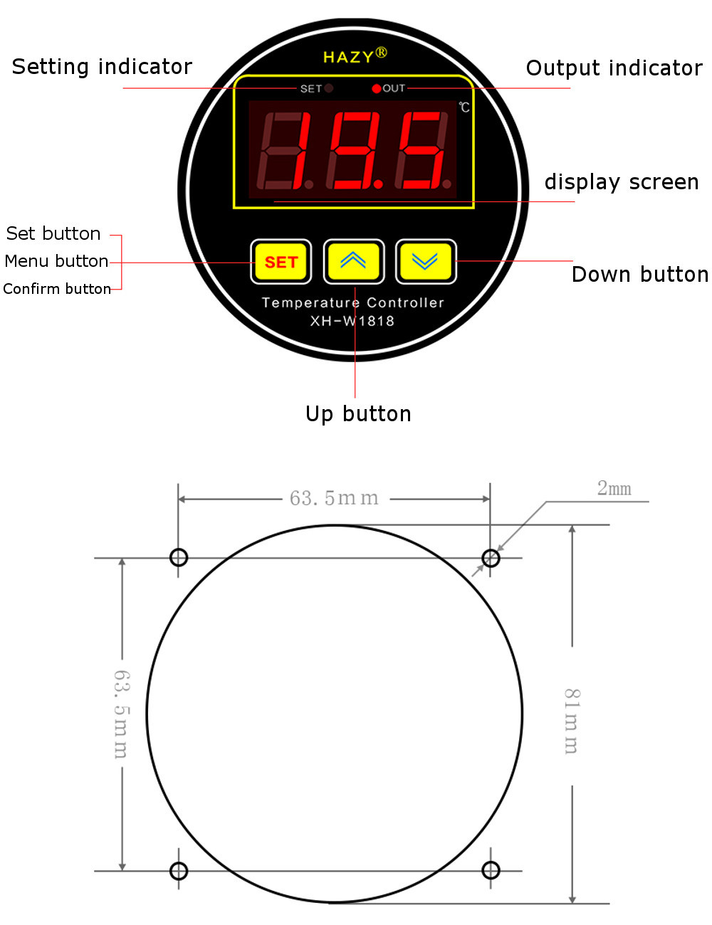 XH-W1818-High-Precision-Microcomputer-Temperature-Controller-Circular-Digital-Display-Embedded-Therm-1590312