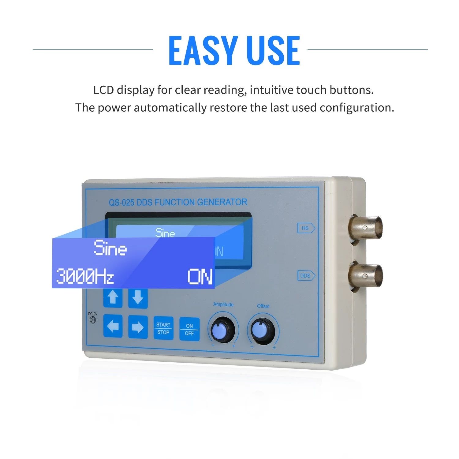 DDS-Function-Signal-Generator-Sine-Square-Triangle-Sawtooth-Wave-Low-Frequency-LCD-Display-USB-Cable-1715016