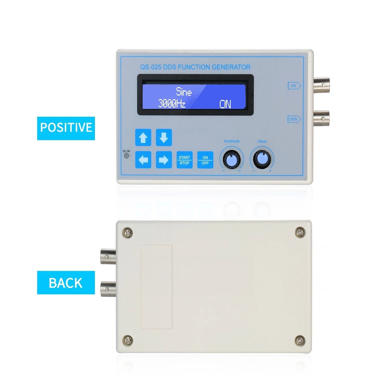 DDS-Function-Signal-Generator-Sine-Square-Triangle-Sawtooth-Wave-Low-Frequency-LCD-Display-USB-Cable-1715016