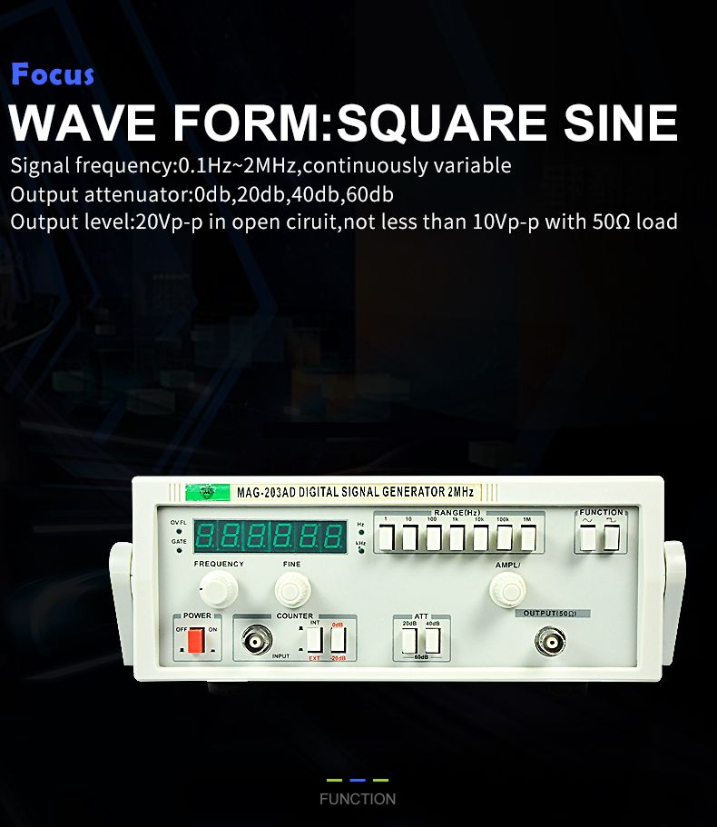 MAG-203AD-2MHz-Digital-Signal-Generator-01Hz-2MHz-with-Frequency-Counter-Signal-Generator-Audio-Sign-1553602