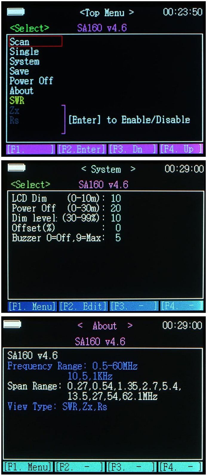 SURECOM-SA-160-05-60MHz-Colour-Graphic-Antenna-Annalyzer-SWR-Impedance-Antenna-Tester-1170136