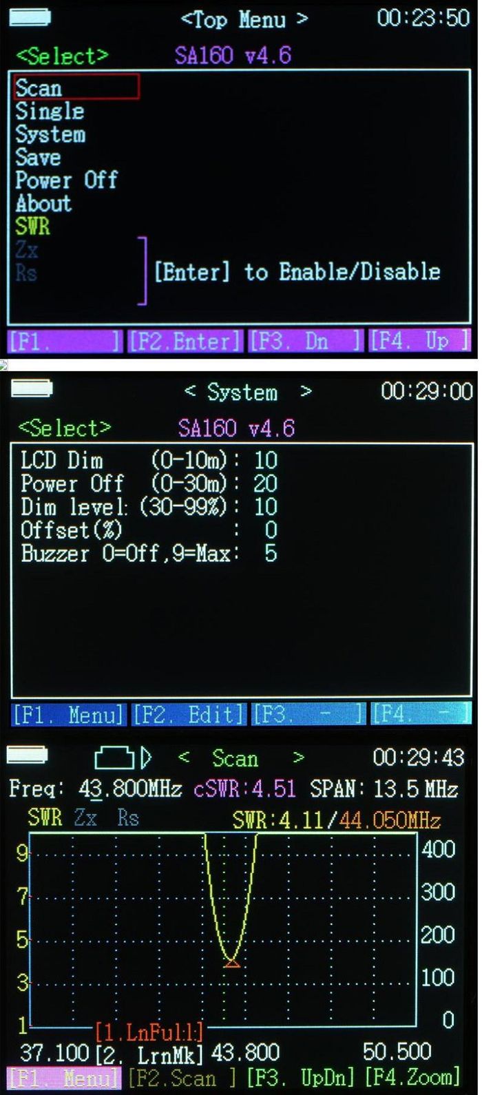 SURECOM-SA-160-05-60MHz-Colour-Graphic-Antenna-Annalyzer-SWR-Impedance-Antenna-Tester-1170136