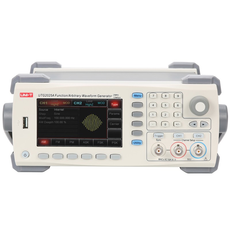 UNI-T-UTG2025A-25MHz-USB-Dual-Channels-Signal-Function-Arbitrary-Waveform-Generator-200MSas-43inch-T-1105511