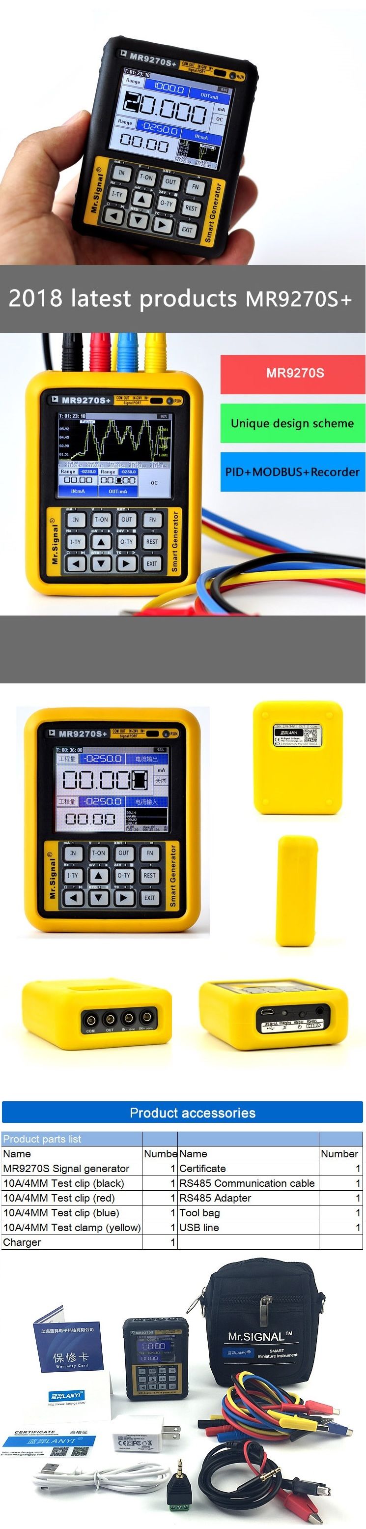 Upgraded-MR9270S-4-20mA-Signal-Generator-Calibration-Current-Voltage-PT100-Thermocouple-Pressure-Tra-1103449