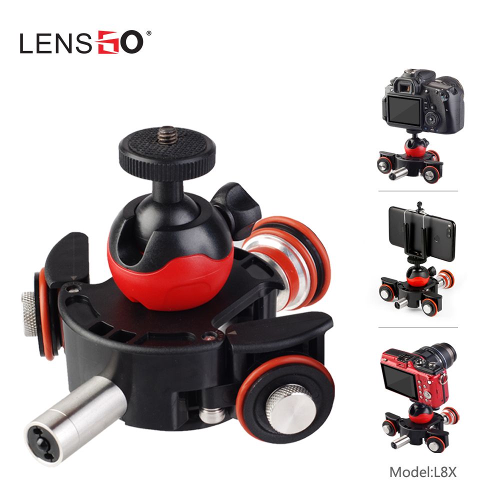 Lensgo-L8X-Slider-Dolly-Photography-Electronic-Car-with-Remote-Control-Ball-Head-Phone-Clip-1445055