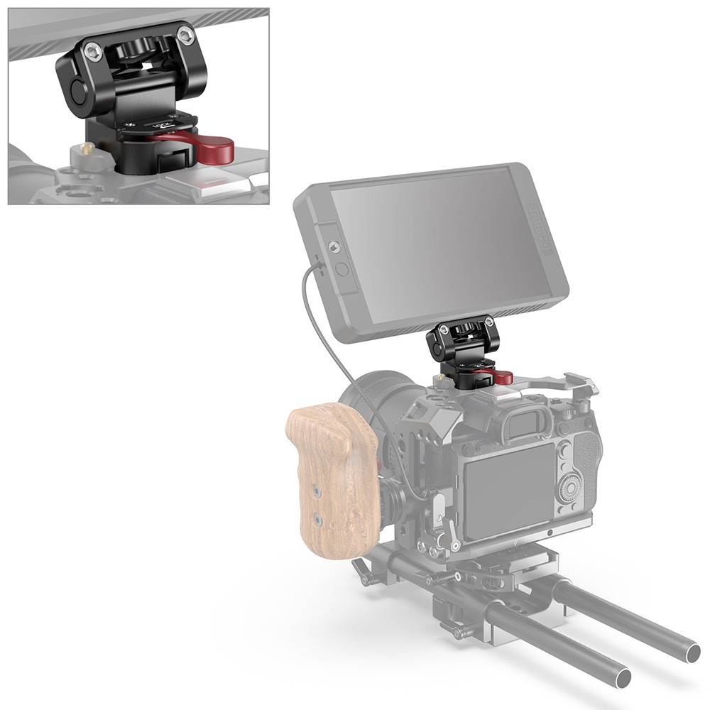 SmallRig-2100-Camera-Monitor-Stabilizer-EVF-Holder-Mount-with-Clamp-Can180-Degree-Adjustment-of-Moni-1739700