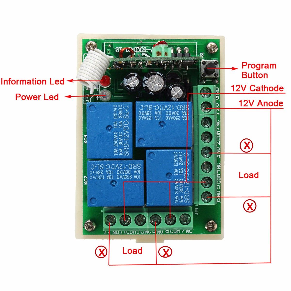 10A-Relay-12V-4CH-Channel-433MHZ-Wireless-Remote-Control-Switch-Receiver-Board-with-Remote-1633261