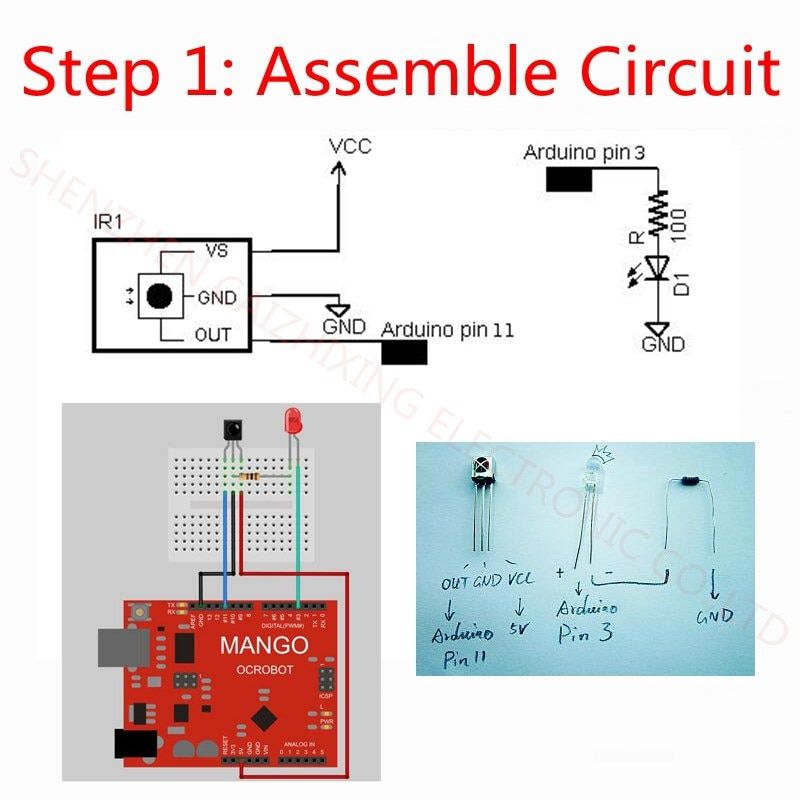 10pcs-Infrared-IR-Wireless-Remote-Controller-Module-Kits-DIY-Kit-HX1838-Geekcreit-for-Arduino---prod-1569540