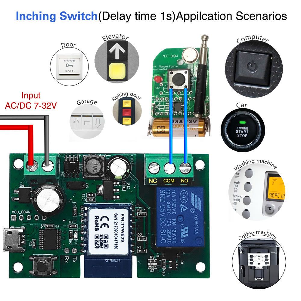 1CH-Single-Channel-Jog-Switch-WiFi-Relay-Wireless-Remote-Control-Module-Timing-Intelligent-Remote-1527021