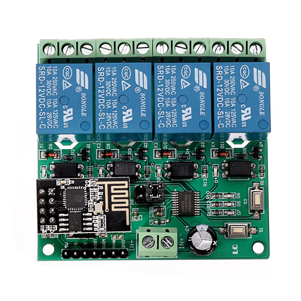 2Pcs-DC12V-ESP8266-Four-Channel-Wifi-Relay-IOT-Smart-Home-Phone-APP-Remote-Control-Switch-Module-1650514