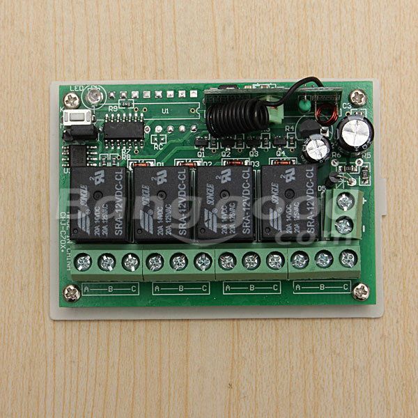 5Pcs-Geekcreitreg-12V-4CH-Channel-433Mhz-Wireless-Remote-Control-Switch-With-2-Transimitter-1033741