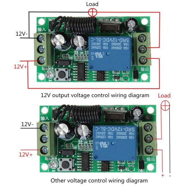 5Pcs-Geekcreitreg-DC-12V-10A-Relay-1CH-Channel-Wireless-RF-Remote-Control-Switch-Transmitter-With-Re-1188172