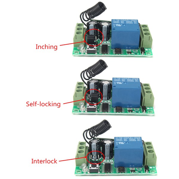 5Pcs-Geekcreitreg-DC-12V-10A-Relay-1CH-Channel-Wireless-RF-Remote-Control-Switch-Transmitter-With-Re-1188172