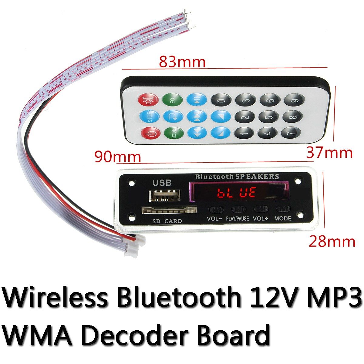 5Pcs-M01BT69-12V-Wireless-bluetooth-MP3-WMA-Decoder-Board-Audio-Module-USB-TF-Radio-For-Car-1239981