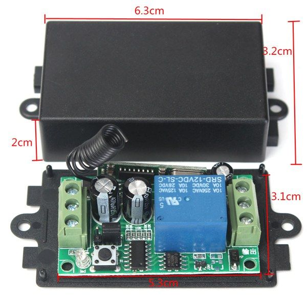 DC-12V-10A-Relay-1CH-Channel-Wireless-RF-Remote-Control-Switch-With-2-Transmitters-1138436
