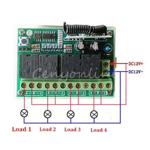 DC-12V-4CH-Wireless-Remote-Control-Relay-Switch-2-Transceiver-with-1-Receiver-315MHz-1412450