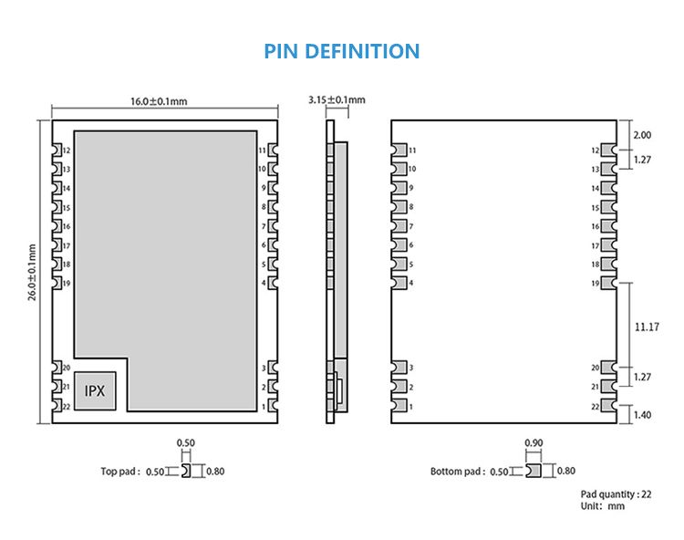 Ebytereg-E22-400T22S-SX1268-SMD-22dBm-UART-Wireless-Transceiver-433MHz-Radio-IOT-LoRa-Module-1769016