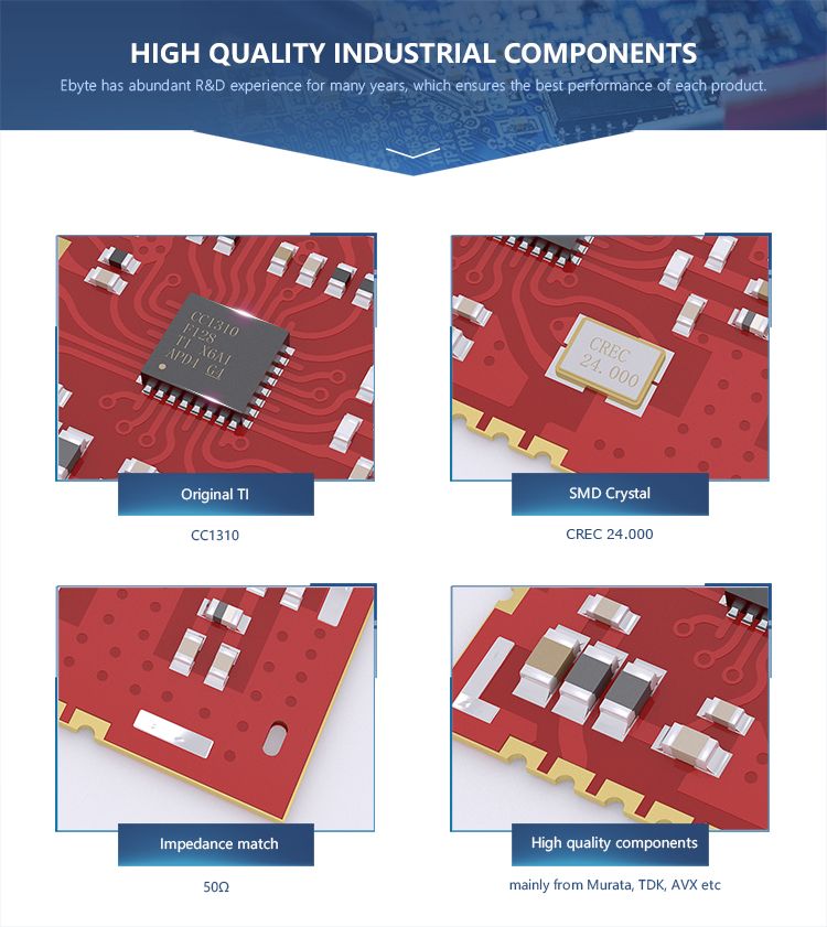 Ebytereg-E70-868T14S2-CC1310-868MHz-25mW-UART-SOC-Wireless-Receiver-Transceiver-SMD-IOT-RF-Module-1764303