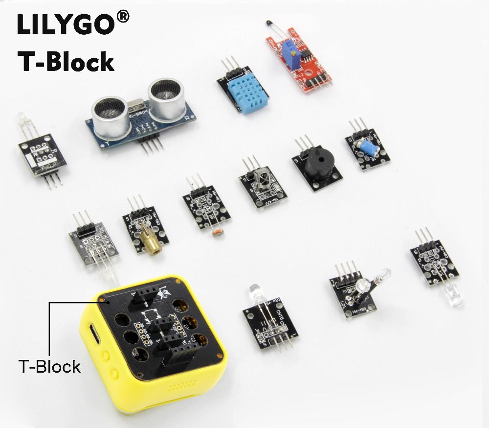 LILYGOreg-TTGO-T-Bot-ESP32-Main-Chip-T-Block-With-HC-SR04-Module-Programmable-Hardware-MINI-Trolley-1722615