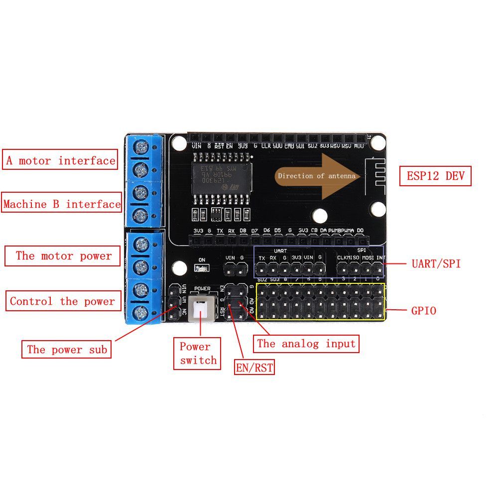 V2-ESP8266-Development-Board--WiFi-Driver-Expansion-Board-For-IOT-NodeMcu-ESP12E-Lua-L293D-Geekcreit-1411134