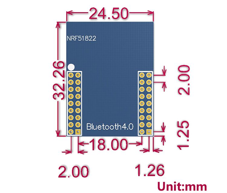 nRF51822-bluetooth-Module-BLE40-Development-Board-24G-Low-Power-Consumption-Onboard-Antenna-1701867