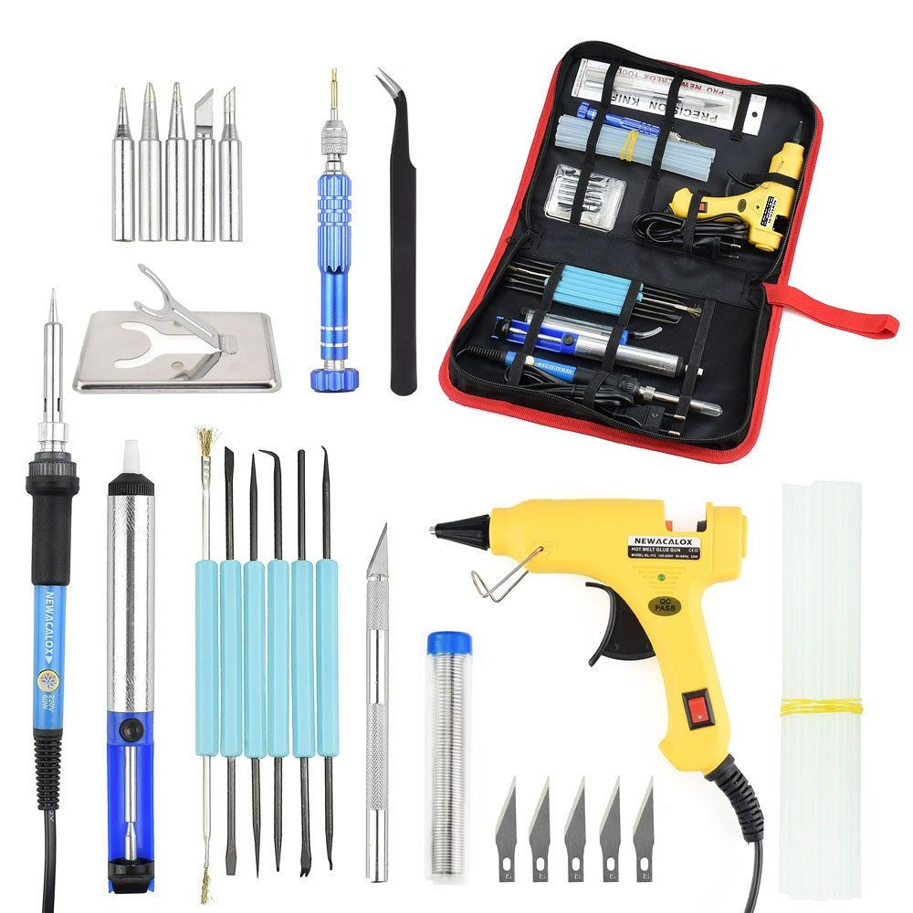 220V-60W-Adjustable-Temperature-Soldering-Iron-Welding-Tools-Kit-Screwdriver-Glue-Repair-Cutter-1321511